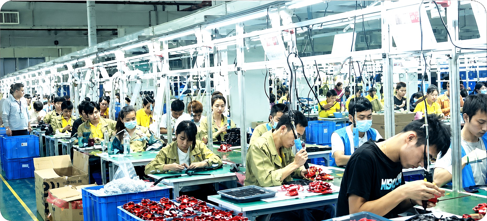 Audio manufacturing production line used as project context